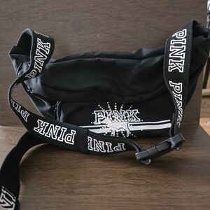 PINK Victoria's Secret Black Belt Bag